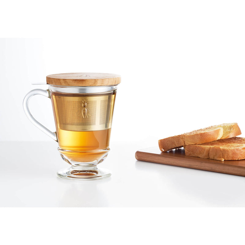 La Rochere Bee Tea Glass Mug with Infuser