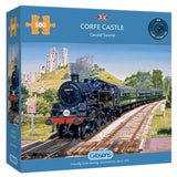 Gibsons 500 Piece Jigsaw Puzzle - Corfe Castle