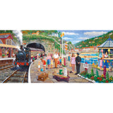 Gibsons 636 Piece Jigsaw Puzzle - Seaside Train