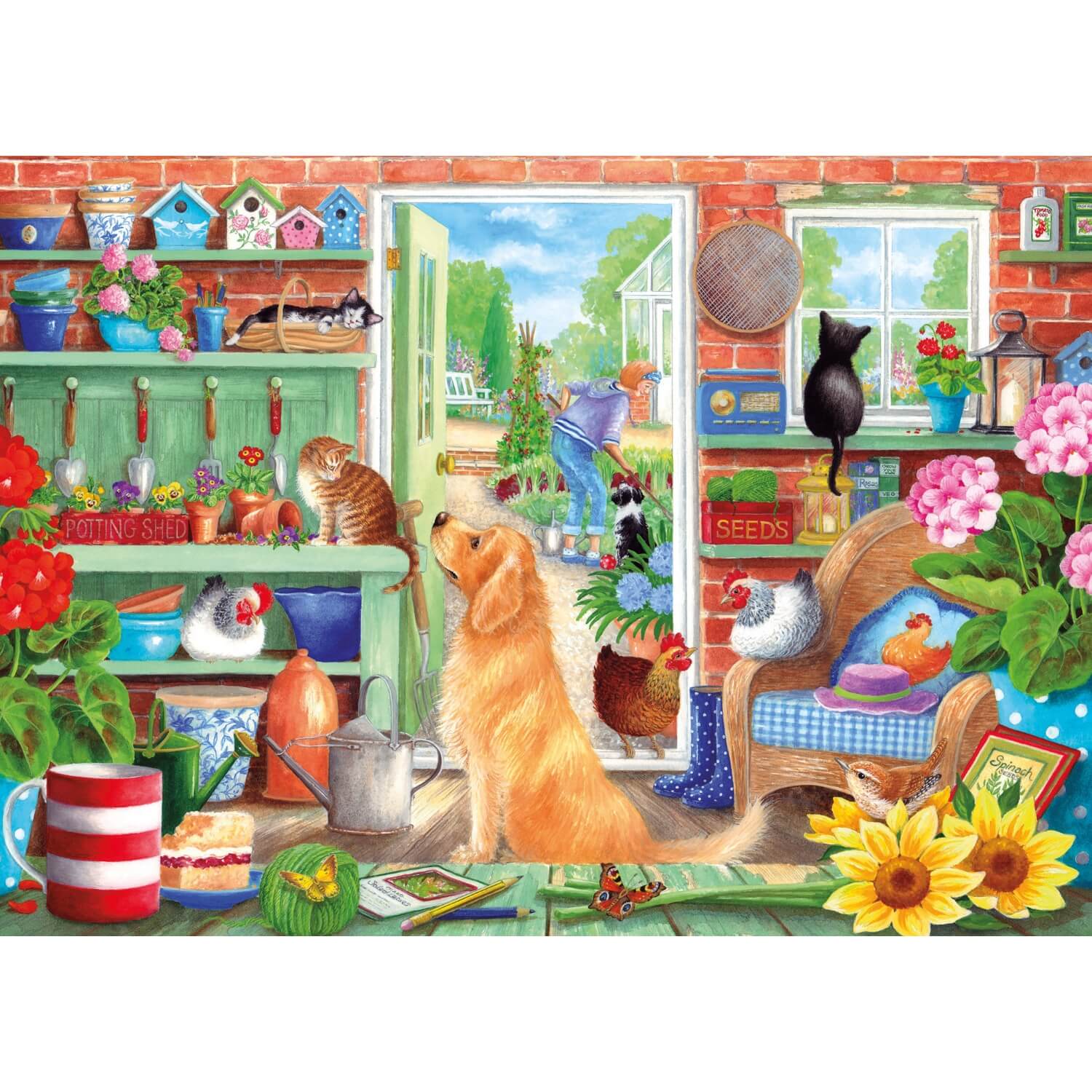 Buy Gibsons | 1000 Piece Jigsaw Puzzle - The Potting Bench – Potters ...