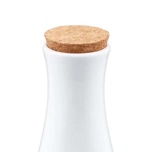 Cole & Mason Ceramic Vinegar Pourer with Cork Lid - White