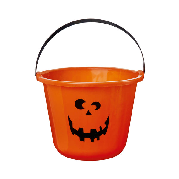 Premier House of Halloween Orange Trick or Treat Bucket - 23cm