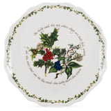 Portmeirion The Holly & The Ivy Christmas Round Scalloped Platter - 28cm