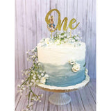 Creative Party Peter Rabbit Glitter Cake Topper Pick With Attachment - 1st Birthday 'One' - Potters Cookshop