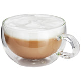 Judge Duo Double Walled 2-Piece Form Cappuccino Glass Set - 250ml