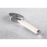KitchenAid Stainless Steel Pizza Wheel - Almond Cream - Potters Cookshop