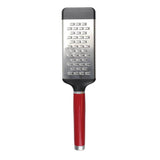 KitchenAid Etched Stainless Steel Medium Flat Grater - Empire Red - Potters Cookshop
