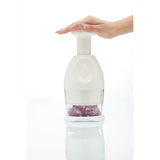 KitchenCraft Revolving Food Chopper - White - Potters Cookshop