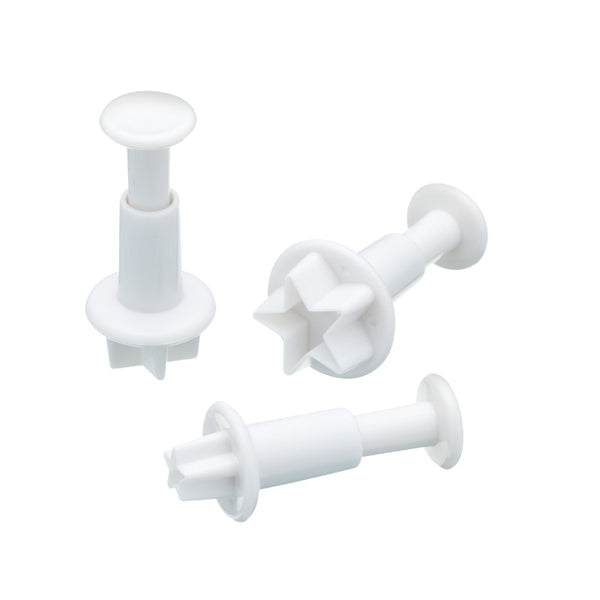 Sweetly Does It 3 Piece Fondant Plunger Cutter Set - Star