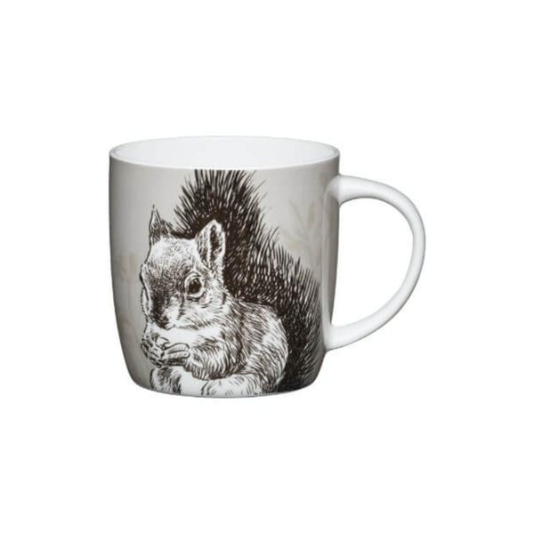 KitchenCraft 425ml Barrel Mug - Squirrel - Potters Cookshop