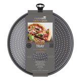 Masterclass Crusty Bake Round Non-Stick Pizza Tray - 32cm - Potters Cookshop