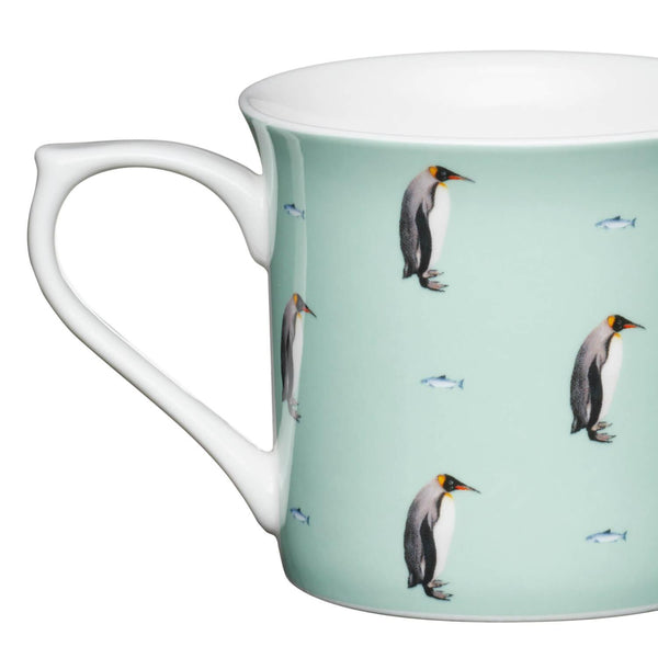 KitchenCraft 300ml Fluted Mug - Penguin - Potters Cookshop
