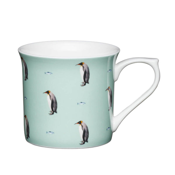 KitchenCraft 300ml Fluted Mug - Penguin - Potters Cookshop