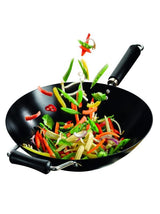 Ken Hom Performance Non-Stick Carbon Steel Wok - 36cm - Potters Cookshop