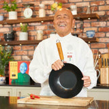 Ken Hom Classic Non Stick Carbon Steel Wok - 31cm - Potters Cookshop