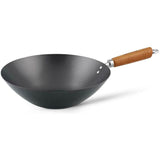 Ken Hom Classic Non Stick Carbon Steel Wok - 31cm - Potters Cookshop