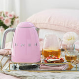 Smeg Jug Kettle & 2 Slice Toaster Set - Pink