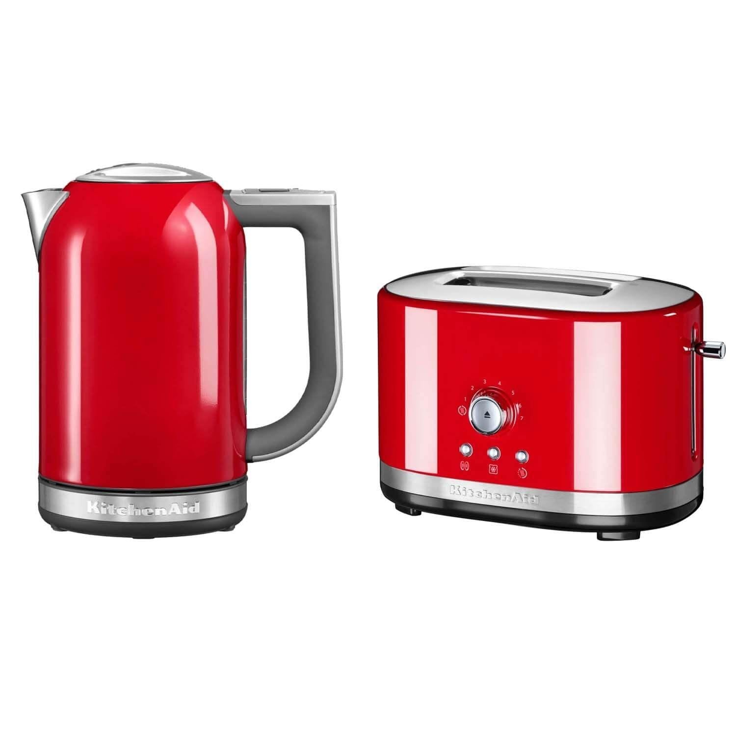 Buy KitchenAid Kettle & 2 Slice Manual Control Toaster Set Empire Red Potters