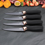 Taylor's Eye Witness Brooklyn 4 Piece Steak Knife Set - Copper
