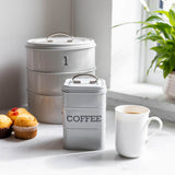 Living Nostalgia Coffee Canister - Grey - Potters Cookshop