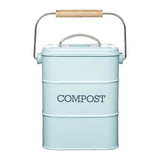 Living Nostalgia 3 Litre Compost Bin - Blue - Potters Cookshop