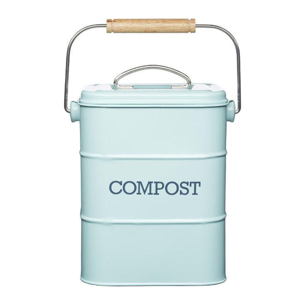 Living Nostalgia 3 Litre Compost Bin - Blue - Potters Cookshop