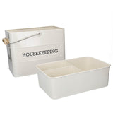 Living Nostalgia Housekeeping Tin - Cream - Potters Cookshop