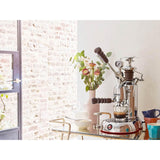 La Pavoni Professional Lusso Manual Espresso Coffee Machine Brown Handle With Cilindro Prosumer Coffee Grinder Set