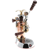 La Pavoni Rose Gold Lever Coffee Machine & Stainless Steel Coffee Grinder Set - Potters Cookshop
