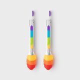 Taylor's Eye Witness 2-Piece Mini Silicone Tong Set - Rainbow