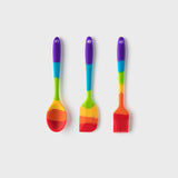 Taylor's Eye Witness Mini Silicone 3-Piece Utensil Set - Rainbow