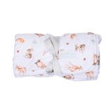 Wrendale Designs by Hannah Dale Little Wren Baby Blanket - Little Forest - Woodland Animals
