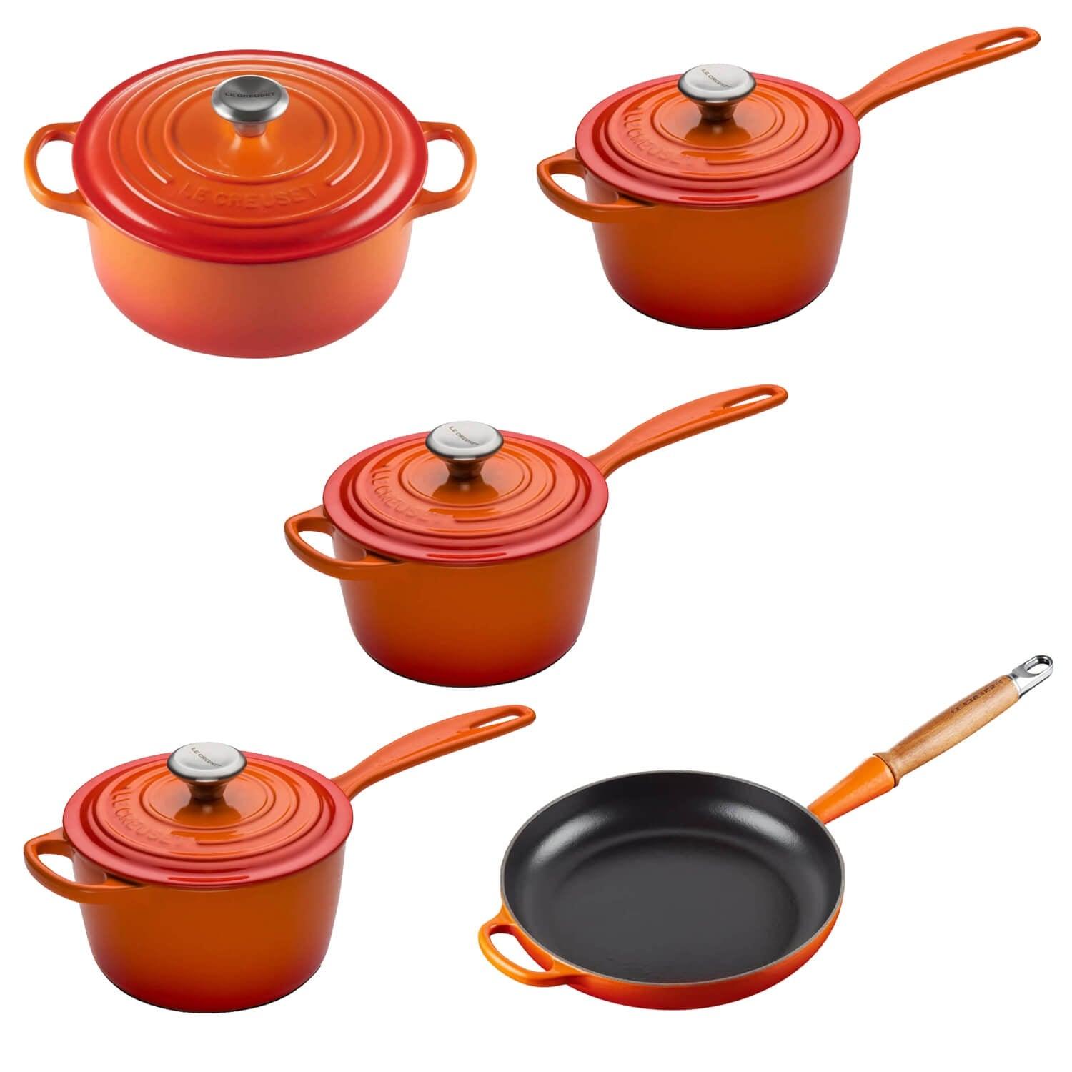 3pcs Enamel Coated Cookware Set, Including 16cm-20cm Pot