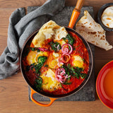 Le Creuset Signature Cast Iron 3 Piece Frying Pan & Saute Pan Set - Volcanic - Potters Cookshop