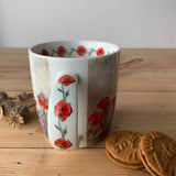 Alex Clark Mug - Border & Poppies - Potters Cookshop
