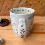 Alex Clark 400ml Mug - Bees & Flowers