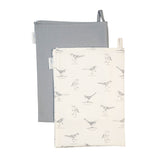 Mary Berry English Garden 100% Cotton 2 Piece Tea Towel Set - Birds