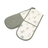 Mary Berry English Garden 100% Cotton Double Oven Gloves - Flowers