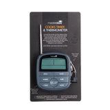 MasterClass 2-in-1 Cooks Timer & Thermometer - Black - Potters Cookshop