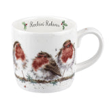 Wrendale Designs Christmas China Mug - Rockin Robins