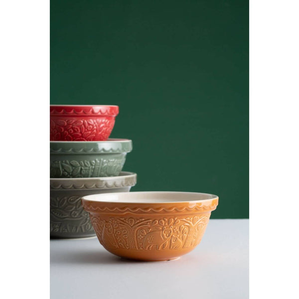 Mason Cash In The Forest Ochre Bear Mixing Bowl - Potters Cookshop