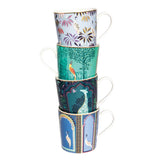 Sara Miller London India 340ml Mug - Crane Garden