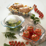 Pyrex Classic Easy Grip Round Glass Casserole - 3.5 Litre - Potters Cookshop