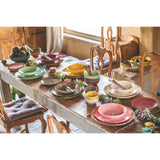 Rose & Tulipani Concerto Cobalto Indigo Blue Soup Bowl with Handles - 14cm