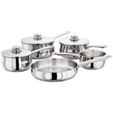 Stellar 1000 5-Piece Stainless Steel Saucepan Set