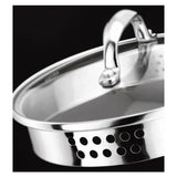 Stellar 7000 Draining Stainless Steel Saucepan Set - 3 Piece