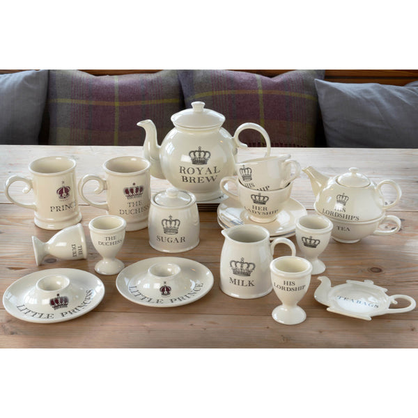 Tuftop Majestic Coronation 230ml Stoneware Cream Tea Cup & Saucer Set - His Lordship