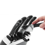 Robert Welch Signature 8 Piece Kitchen Knife Block Set With Sharpener - Potters Cookshop