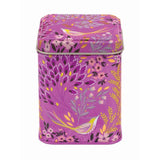 Sara Miller London Haveli Garden Small Square Tin - Mauve Songbird