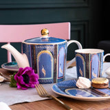 Sara Miller London India 340ml Mug - Lattice Windows